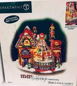 Retired 2004 DEPT 56 NORTH POLE Village SERIES M&M'S CANDY FACTORY NIB 56773