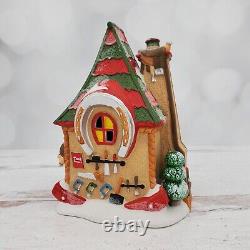 Retired Department 56 North Pole Series Toy Land Hobby Horse Barn Village House