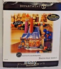 Retired Dept 56 North Pole Village 30 Th Anniversary Building Works Christmas