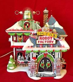Robbies Robot Factory Dept 56 North Pole Village 799998 Christmas numbered A