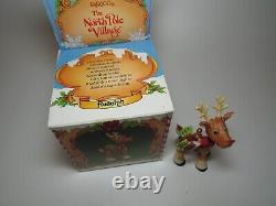 Rudolph 1989 Enesco North Pole Village Reindeer #871745 Sandy Zimnicki MIB