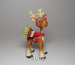 Rudolph 1989 Enesco North Pole Village Reindeer #871745 Sandy Zimnicki MIB