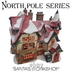 SANTA'S WORKSHOP # 5600-6 Retired Dept 56 Lighted Heritage North Pole Box Vtg