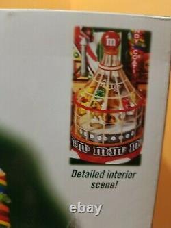 SEE VIDEO! Dept 56 North Pole M&M Candy Factory Store Animated Christmas Village
