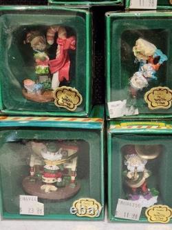 SET OF 13- Enesco The North Pole Village Pewter Figurines 1989 SANDI ZIMNICKI
