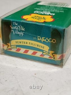 SET OF 13- Enesco The North Pole Village Pewter Figurines 1989 SANDI ZIMNICKI