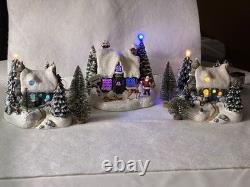 Set Of 3 Beautiful North Pole Christmas Village Houses