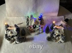 Set Of 3 Beautiful North Pole Christmas Village Houses