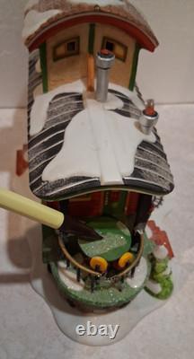 Set of 4 Dept 56, North Pole 15 Yrs Christmas Houses, Boxes, New Lights & Trees