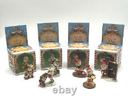 Six Enesco The North Pole Village 1986 Sandra Zimnicki Duffy Buzz Tootie Skids