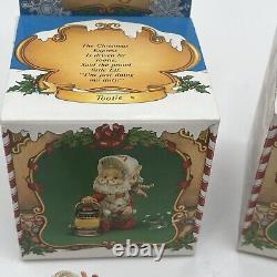 Six Enesco The North Pole Village 1986 Sandra Zimnicki Duffy Buzz Tootie Skids