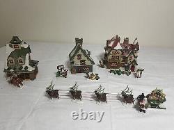 Snow Village North Pole Series 11 Pieces (3) Buildings All with Original Boxes