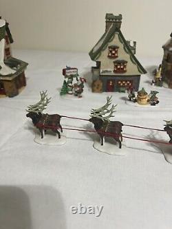 Snow Village North Pole Series 11 Pieces (3) Buildings All with Original Boxes