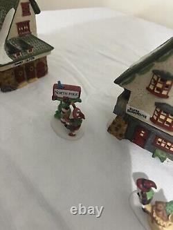 Snow Village North Pole Series 11 Pieces (3) Buildings All with Original Boxes