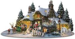 The Bradford Exchange Thomas Kinkade North Pole Village Sculpture with Lights