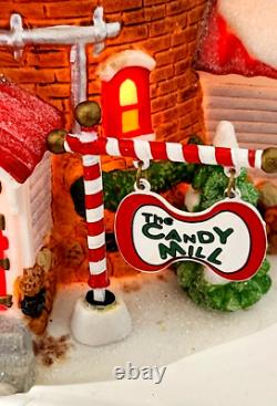The Christmas Candy Mill Department 56 56762 Works, Lights, No Rubber Belt, Box