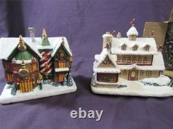 Thomas Kinkade Hawthorne Village North Pole Ornament Factory Santa Workshop Lot