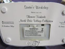 Thomas Kinkade Hawthorne Village North Pole Ornament Factory Santa Workshop Lot