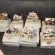 Thomas Kinkade North Pole Village Collection Lot Of 7 Working Santa