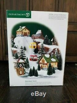 VIDEO! Dept 56 52511 Animated Gondola Snow Ski Lift Cable Car Christmas Village