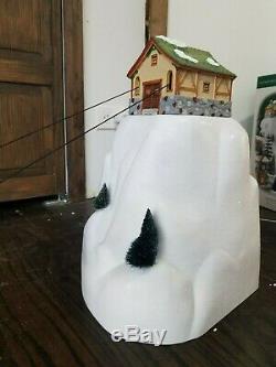 VIDEO! Dept 56 52511 Animated Gondola Snow Ski Lift Cable Car Christmas Village