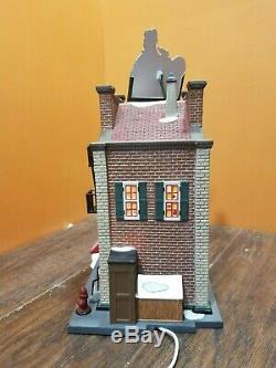 VIDEO! Dept 56 Coca Cola Soda Fountain Malt Shop Sliding Hill Christmas Village