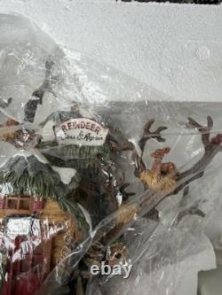 VINTAGE NEW Dept 56 North Pole Woods Reindeer Care & Repair # 56.56882
