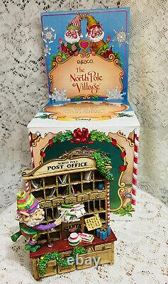 VTG 1992 Enesco The North Pole Village Elf Figurine CUBBY Post Office 830410 Box