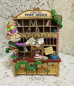 VTG 1992 Enesco The North Pole Village Elf Figurine CUBBY Post Office 830410 Box