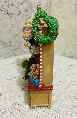 VTG 1992 Enesco The North Pole Village Elf Figurine CUBBY Post Office 830410 Box