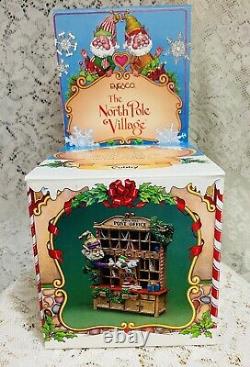 VTG 1992 Enesco The North Pole Village Elf Figurine CUBBY Post Office 830410 Box