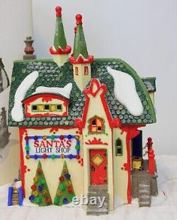 VTG 1997 Dept 56 Heritage Village North Pole Series Santa's Light Shop 56397