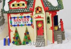 VTG 1997 Dept 56 Heritage Village North Pole Series Santa's Light Shop 56397