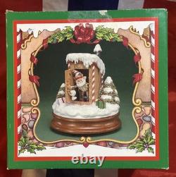 VTG Enesco North Pole Village Simon Outhouse Musical w Box Sandi Zimnicki 876879