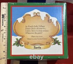 VTG Enesco North Pole Village Simon Outhouse Musical w Box Sandi Zimnicki 876879