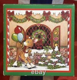 VTG Enesco North Pole Village Simon Outhouse Musical w Box Sandi Zimnicki 876879
