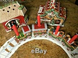 Villeroy & Boch North Pole Express Train and Village Votives Made In Germany