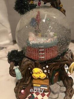 Vintage DEPARTMENT 56 North Pole Woods Series SANTA'S HOT TUB TESTED