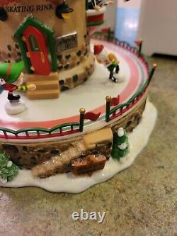 Vintage Dept 56 #56764 North Pole Series Animated POLAR ROLLER RINK See VIDEO