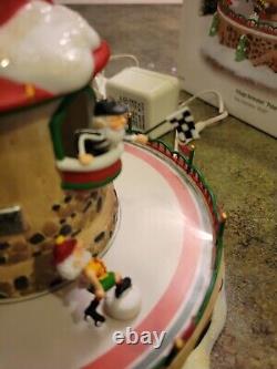 Vintage Dept 56 #56764 North Pole Series Animated POLAR ROLLER RINK See VIDEO