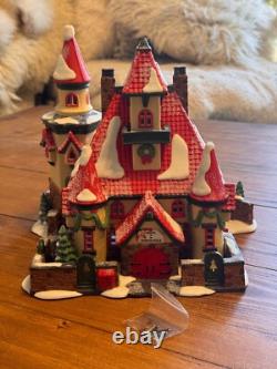 Vintage Dept 56 North Pole 1996 Route 1 North Pole Home of Mr & Mrs Claus in Box