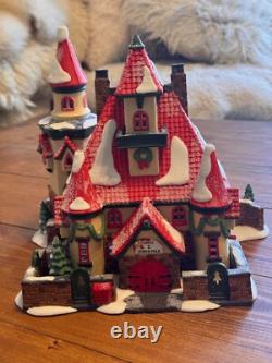 Vintage Dept 56 North Pole 1996 Route 1 North Pole Home of Mr & Mrs Claus in Box