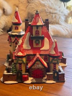 Vintage Dept 56 North Pole 1996 Route 1 North Pole Home of Mr & Mrs Claus in Box