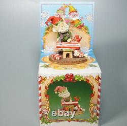 Vintage Enesco North Pole Village Buzz Candy Maker Elf Christmas Figurine 871729