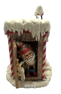 Vintage Enesco North Pole Village Simon at Outhouse 1988 Sandra Zimnicki 879673