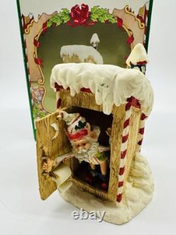 Vintage Enesco North Pole Village Simon at Outhouse 1988 Sandra Zimnicki 879673