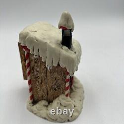 Vintage Enesco North Pole Village Simon at Outhouse 1988 Sandra Zimnicki 879673