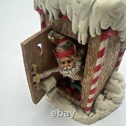 Vintage Enesco North Pole Village Simon at Outhouse 1988 Sandra Zimnicki 879673