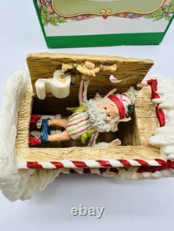Vintage Enesco North Pole Village Simon at Outhouse 1988 Sandra Zimnicki 879673