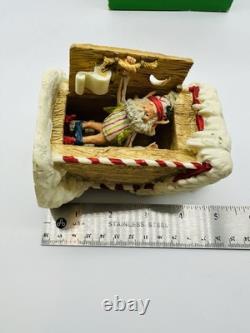 Vintage Enesco North Pole Village Simon at Outhouse 1988 Sandra Zimnicki 879673